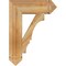 Ekena Millwork Balboa Arts & Crafts Rough Sawn Bracket, Western Red Cedar, 6"W x 22"D x 30"H BKT06X22X30BOA03RWR - alternate 4